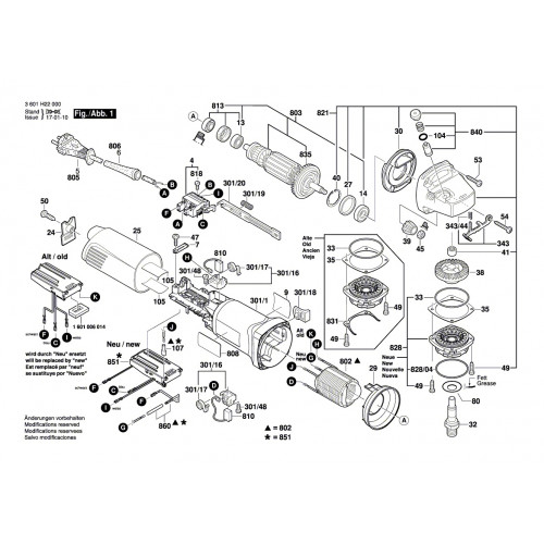 Запчасти для УШМ Bosch GWS 11-125CI